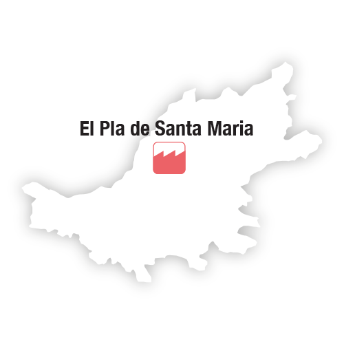 Mapa El Pla de Santa Maria